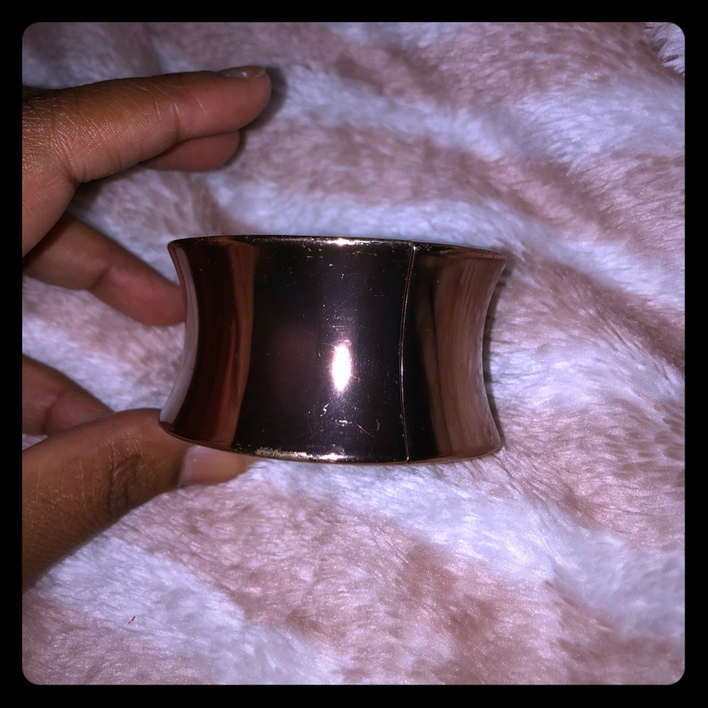 Gold cuff bangle